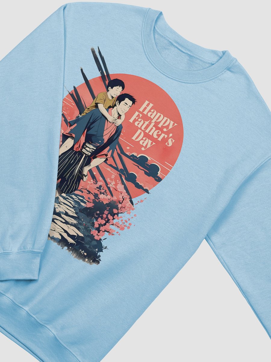 Happy Father’s Day Illustration | Vibrant Sunset & Blossoms Sweatshirt product image (22)