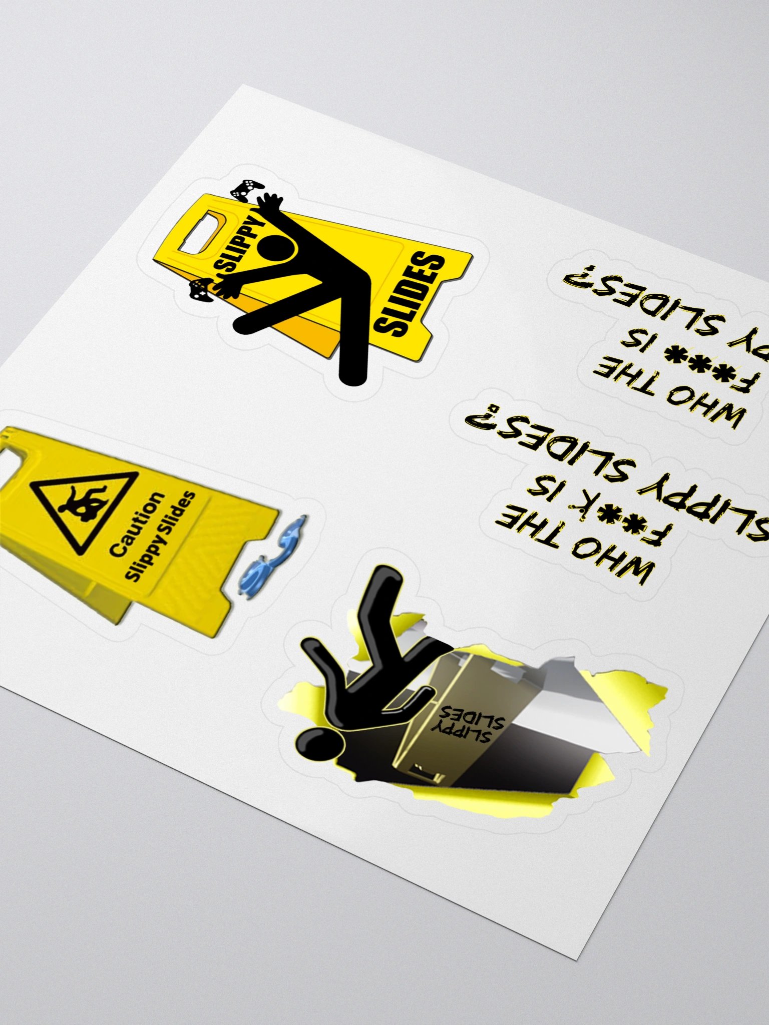 Slippy Slides Logo Sticker Selection product image (3)