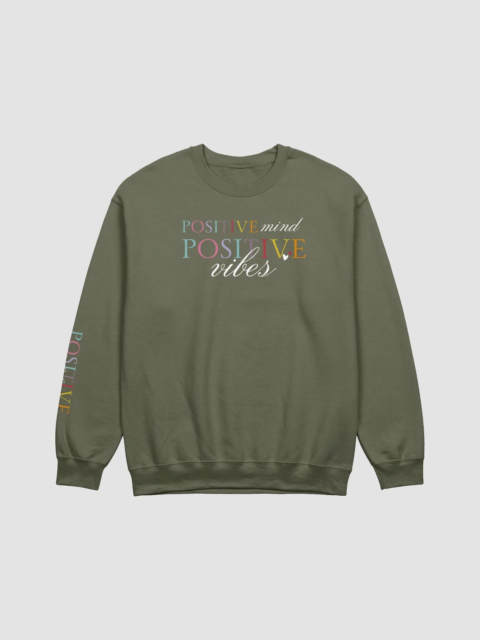 Positive Mind, Positive Vibes Gildan Sweatshirt product image (3)