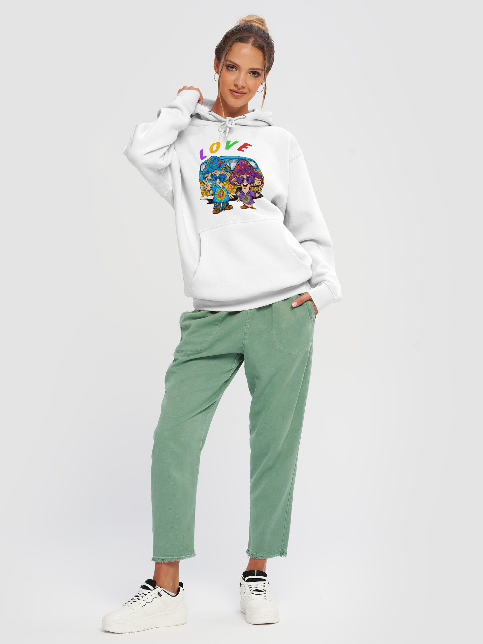 Psychedelic Love Mushroom Hoodie product image (5)