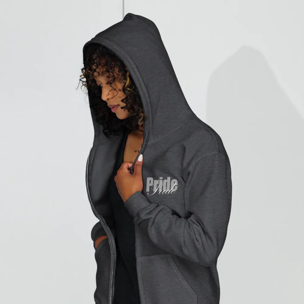 Crystal Pride Heart Zip-Up Hoodie product image (11)