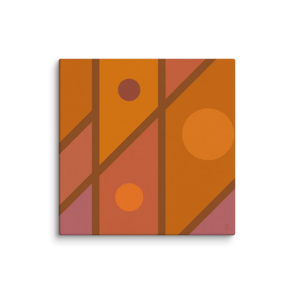Harmonious Geometry Canvas Art - Abstract Composition No. 2 product image (1)