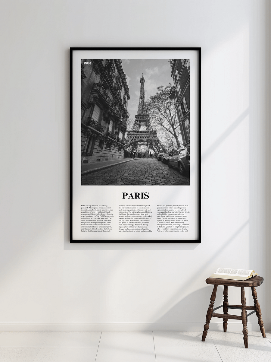 Paris 03 Newspaper Poster | Framed product image (2)