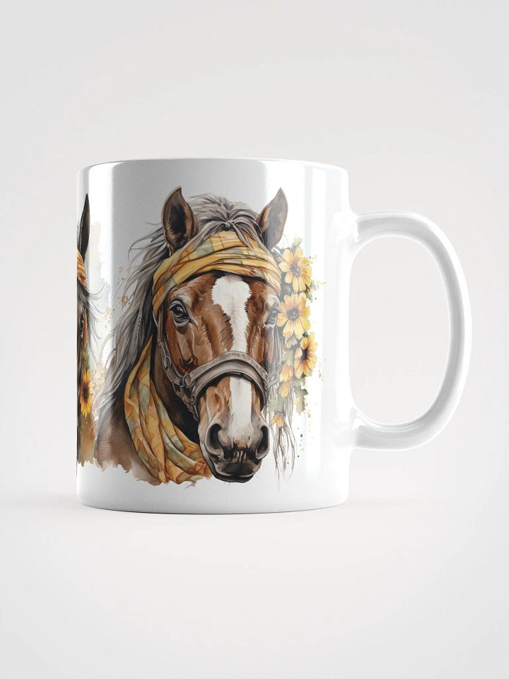 Sunflower Stallions Ceramic Mug product image (1)