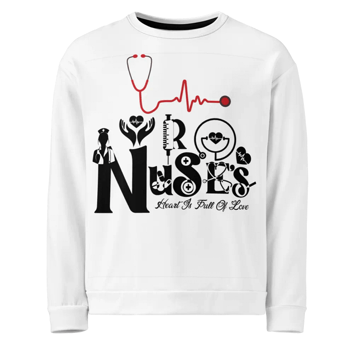Nurse Love All-Over Print Sweatshirt product image (1)