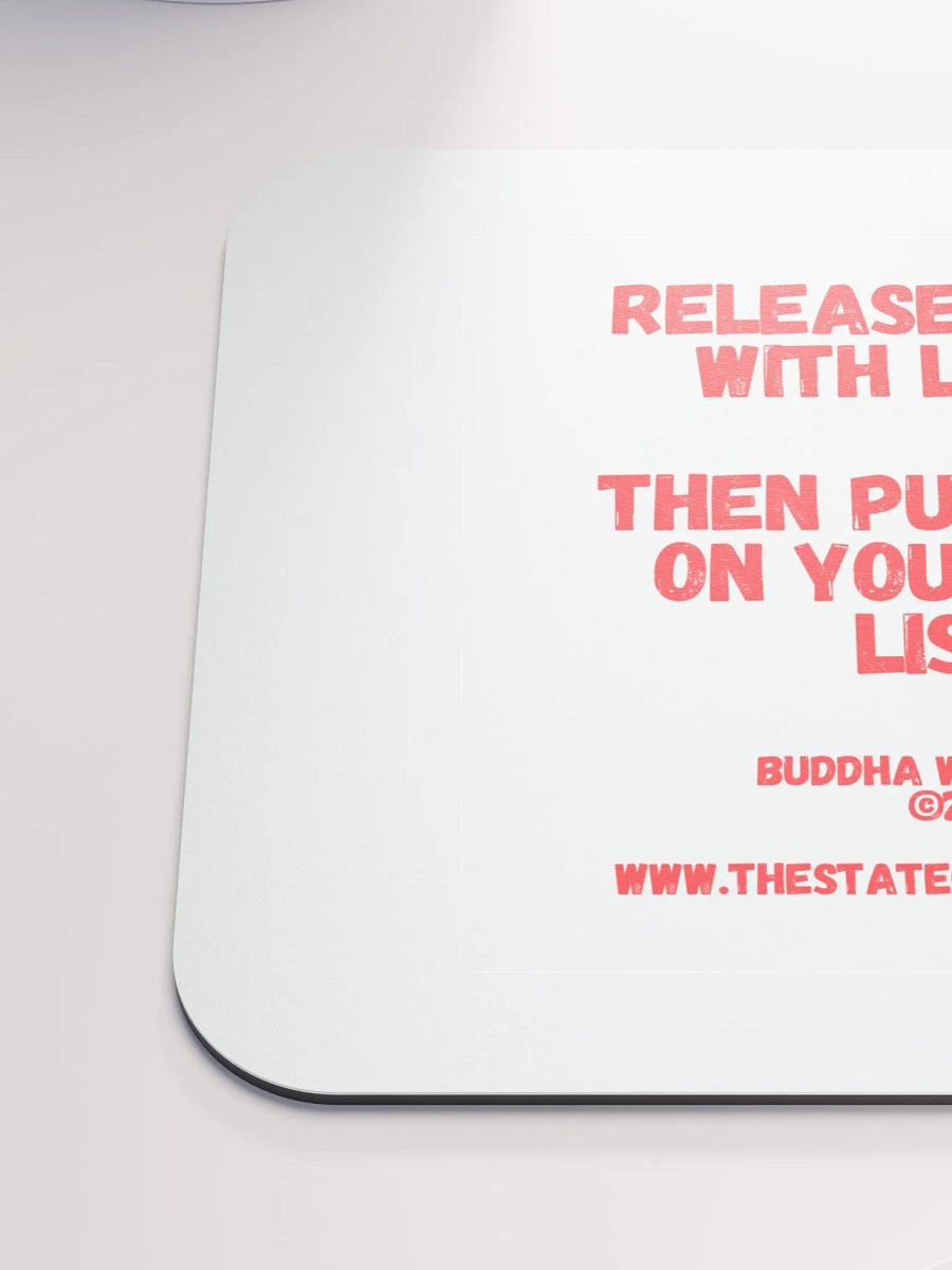 BUDDHA WITH BOOTY DESK MATS 4 U “Release them with love. Then put them on your shit list.” product image (6)