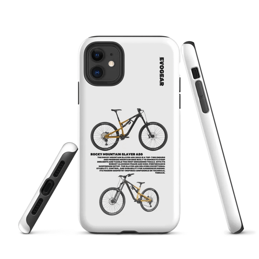 White Rocky Mountain Slayer A50 iPhone Case product image (1)