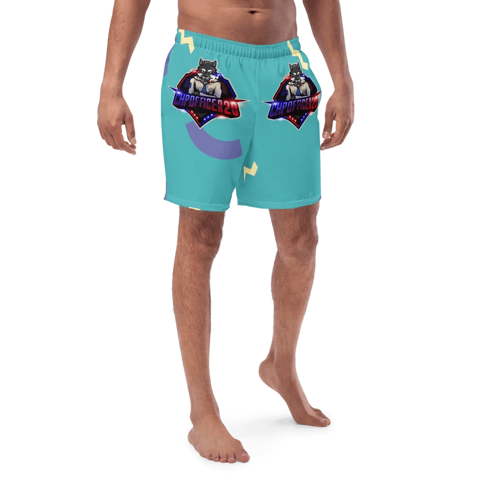 Choppercrew Emblem All-Over Print Swim Trunks product image (1)