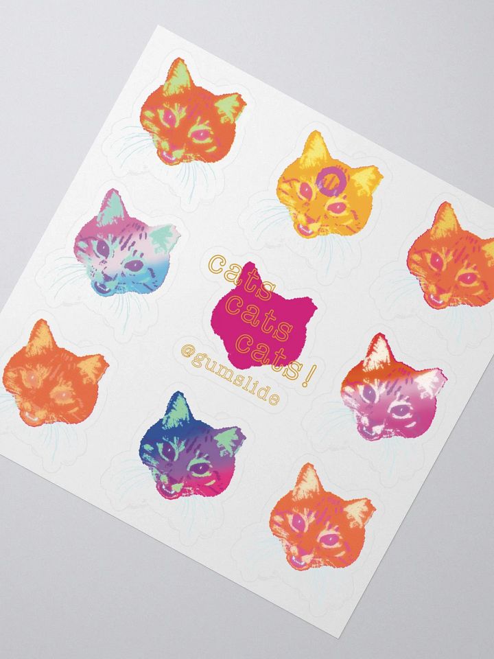 CATS CATS CATS! Sticker Sheet product image (2)