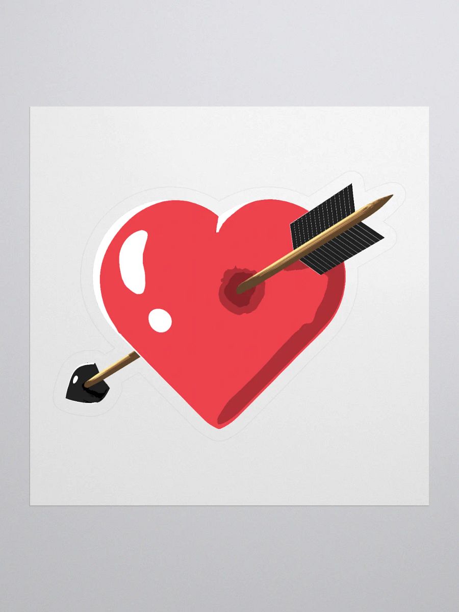 Red Heart with Arrow - Sticker product image (1)