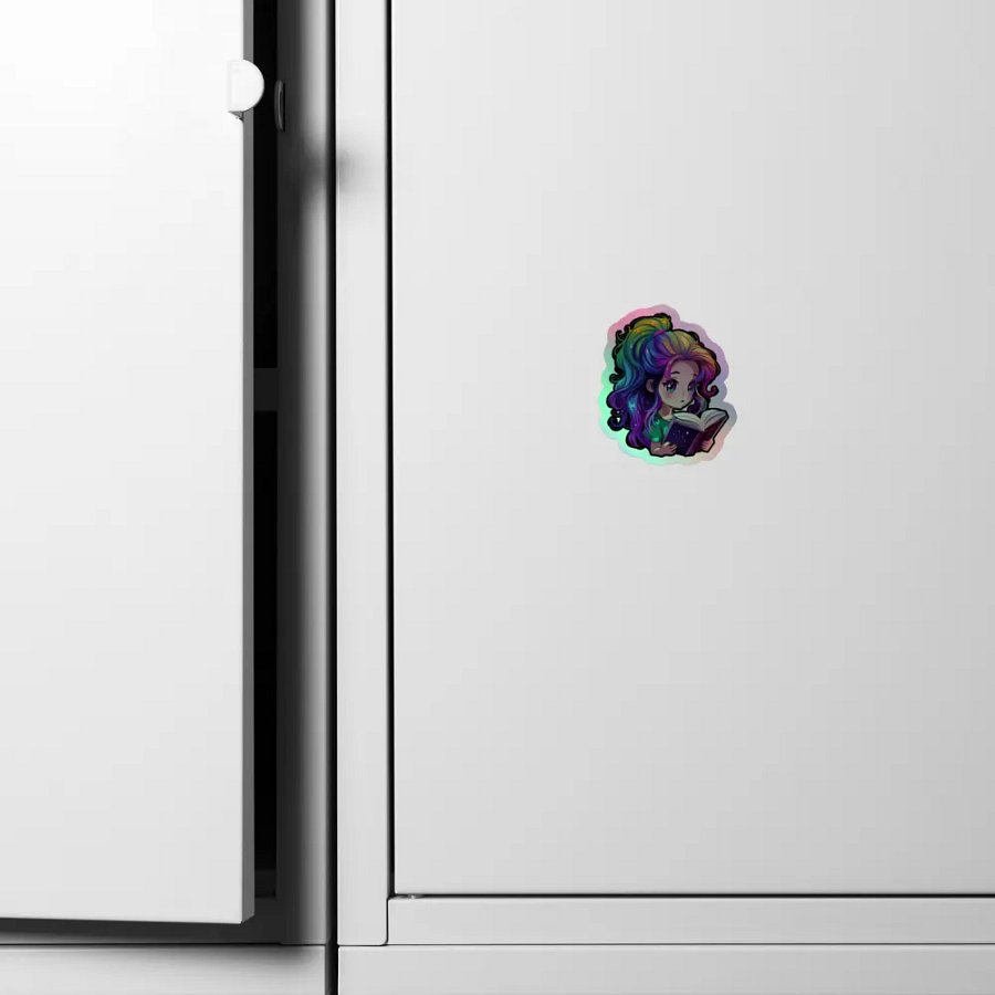 Rainbow Reading Holographic Sticker product image (5)
