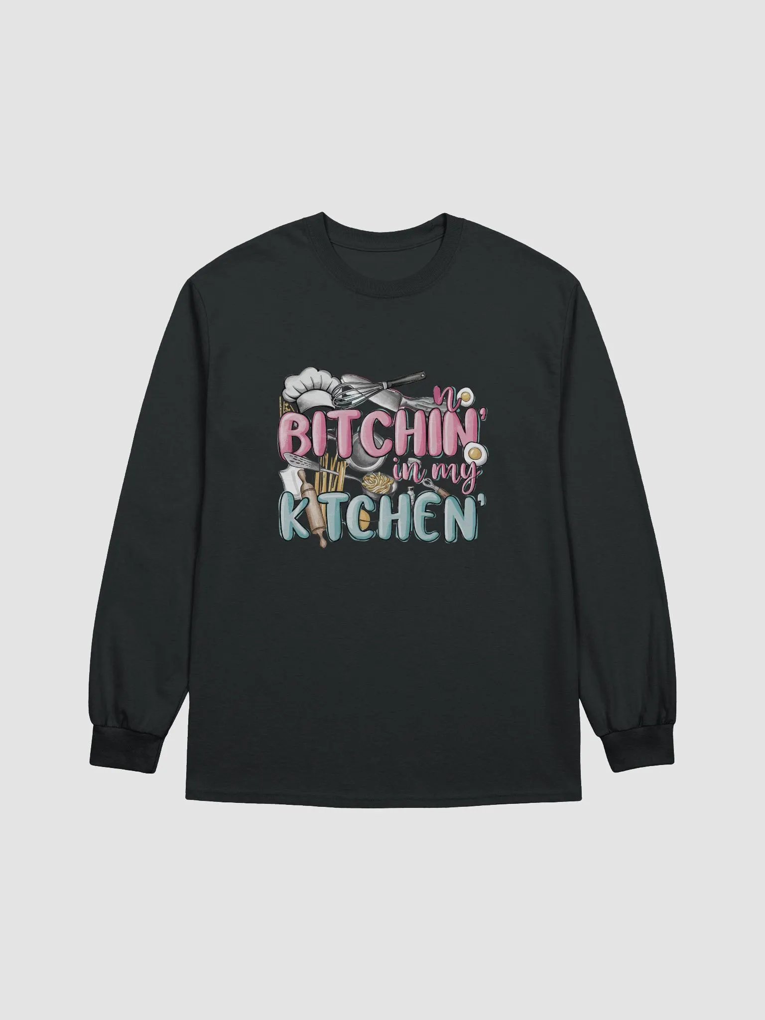 'No Bitchin' in my Kitchen' Long Sleeve Tee product image (9)