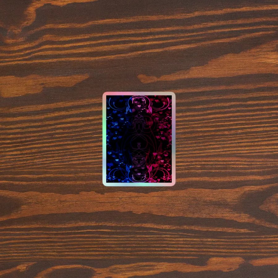 Bisexual Pride Flag Sticker (Flourish Variation) product image (3)
