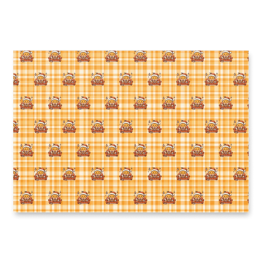Tangerine Xmas Wrapping Paper Sheet Set product image (6)