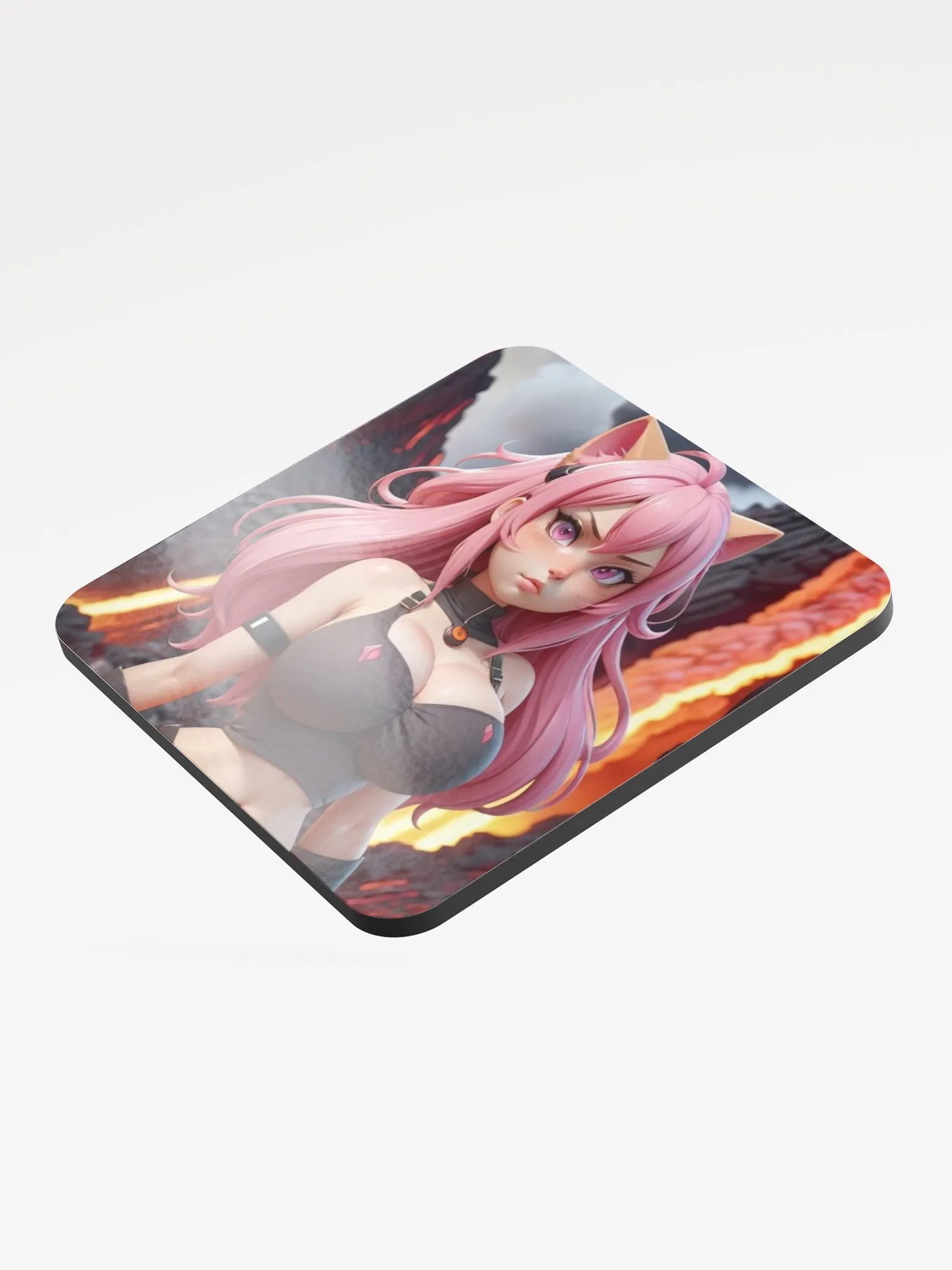 Fiery Feline Cork Coaster product image (3)
