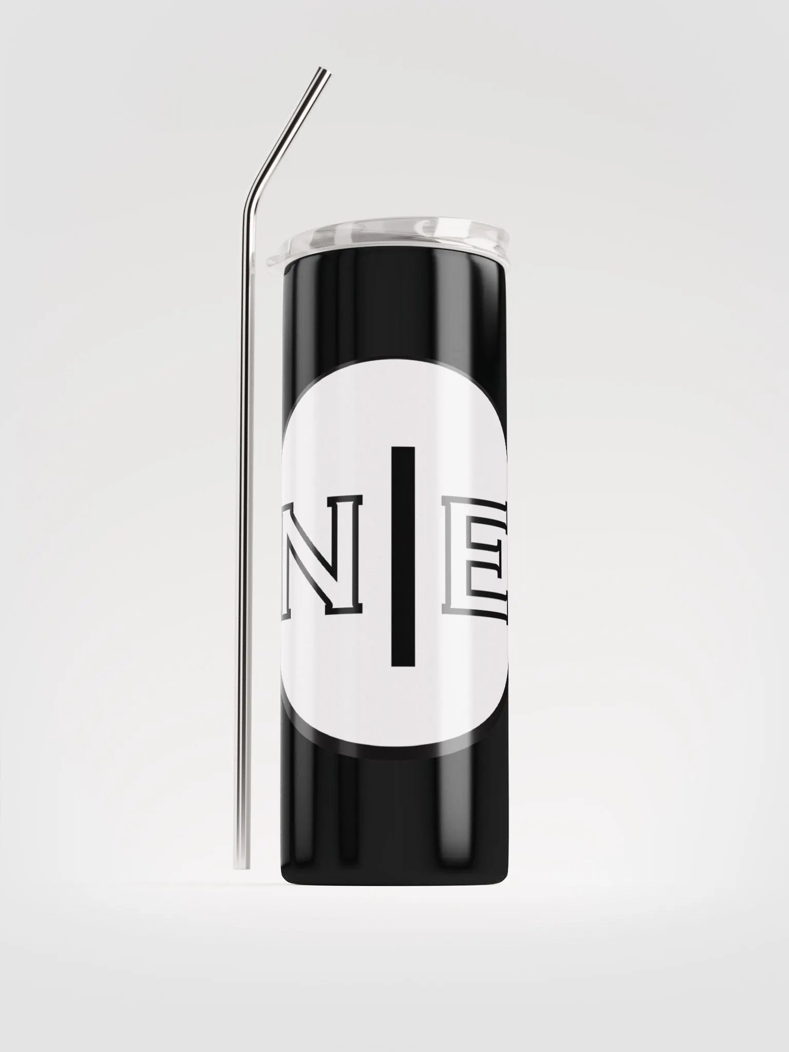 New Empire Stainless Steel Tumbler + Straw-Simple and Clean Logo product image (1)