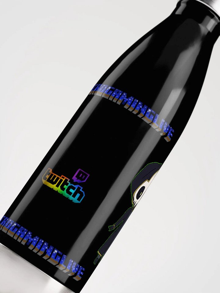 NecroGamingLIVE Black Metal Water Bottle product image (2)