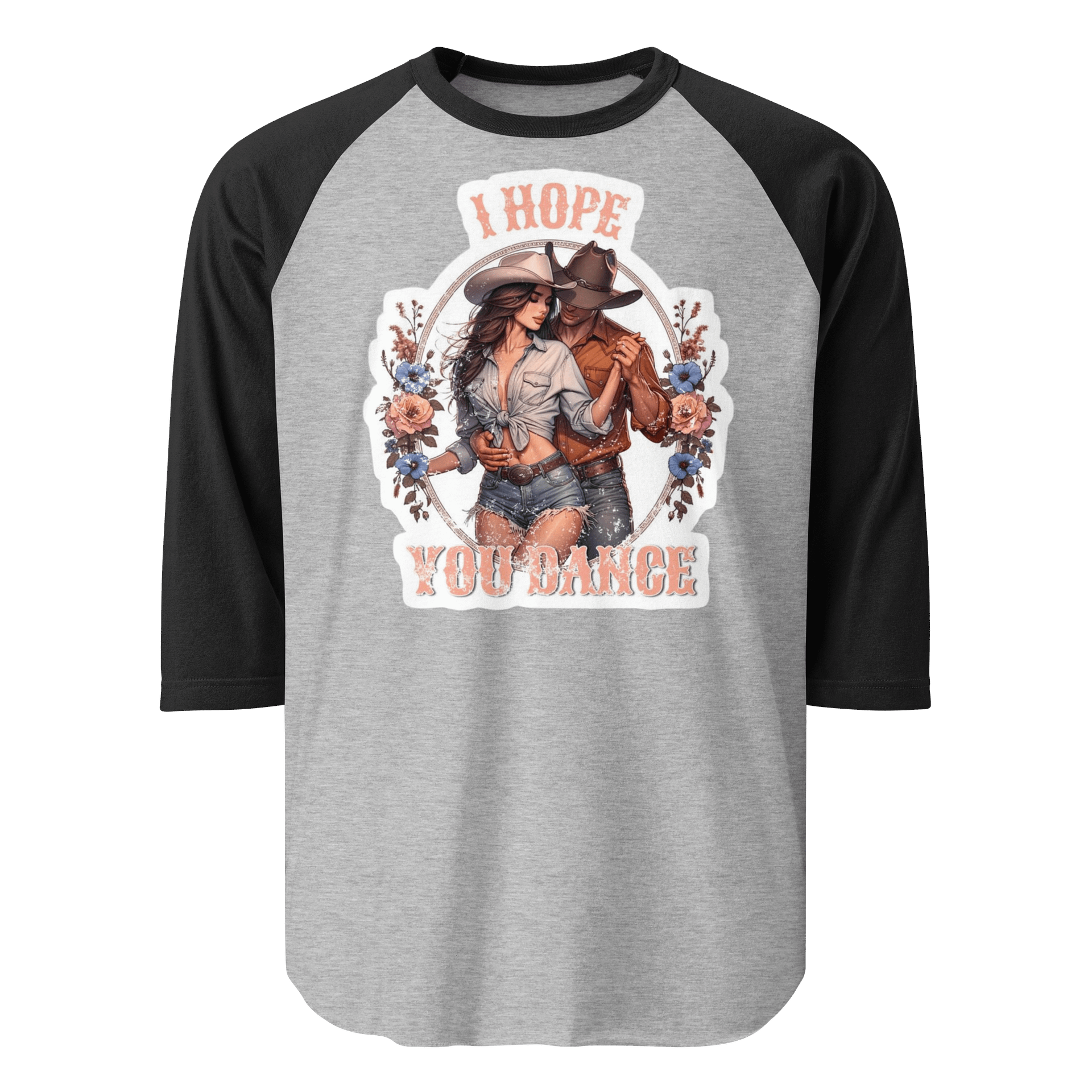 Dancing Cowboy Love Raglan Long Sleeve T-Shirt product image (1)
