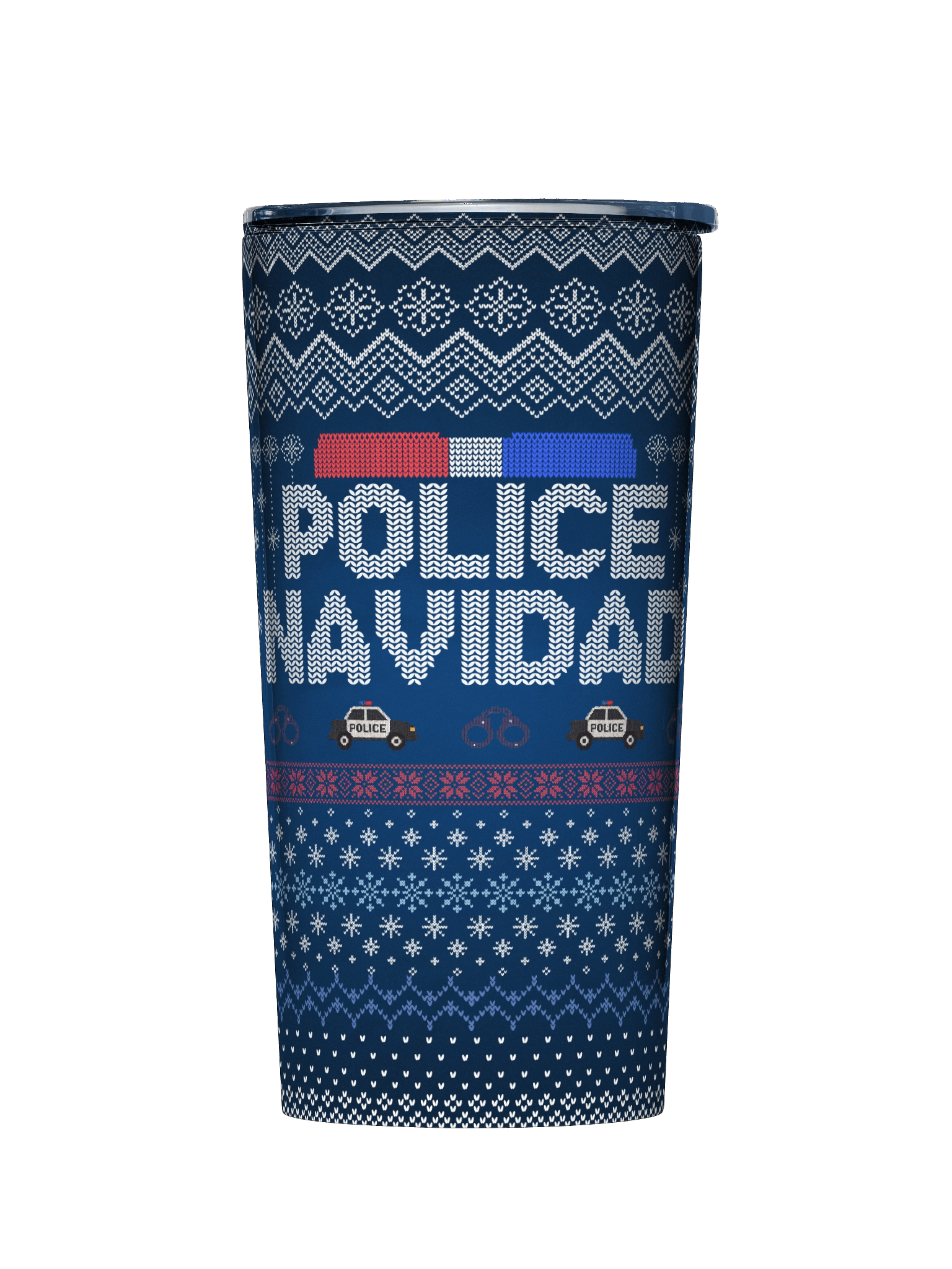 Police Navidad 20oz Stainless Steel Tumbler product image (1)