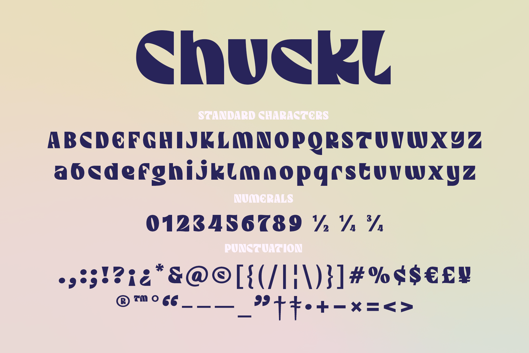 Chuckl | A Bold Display Typeface product image (6)