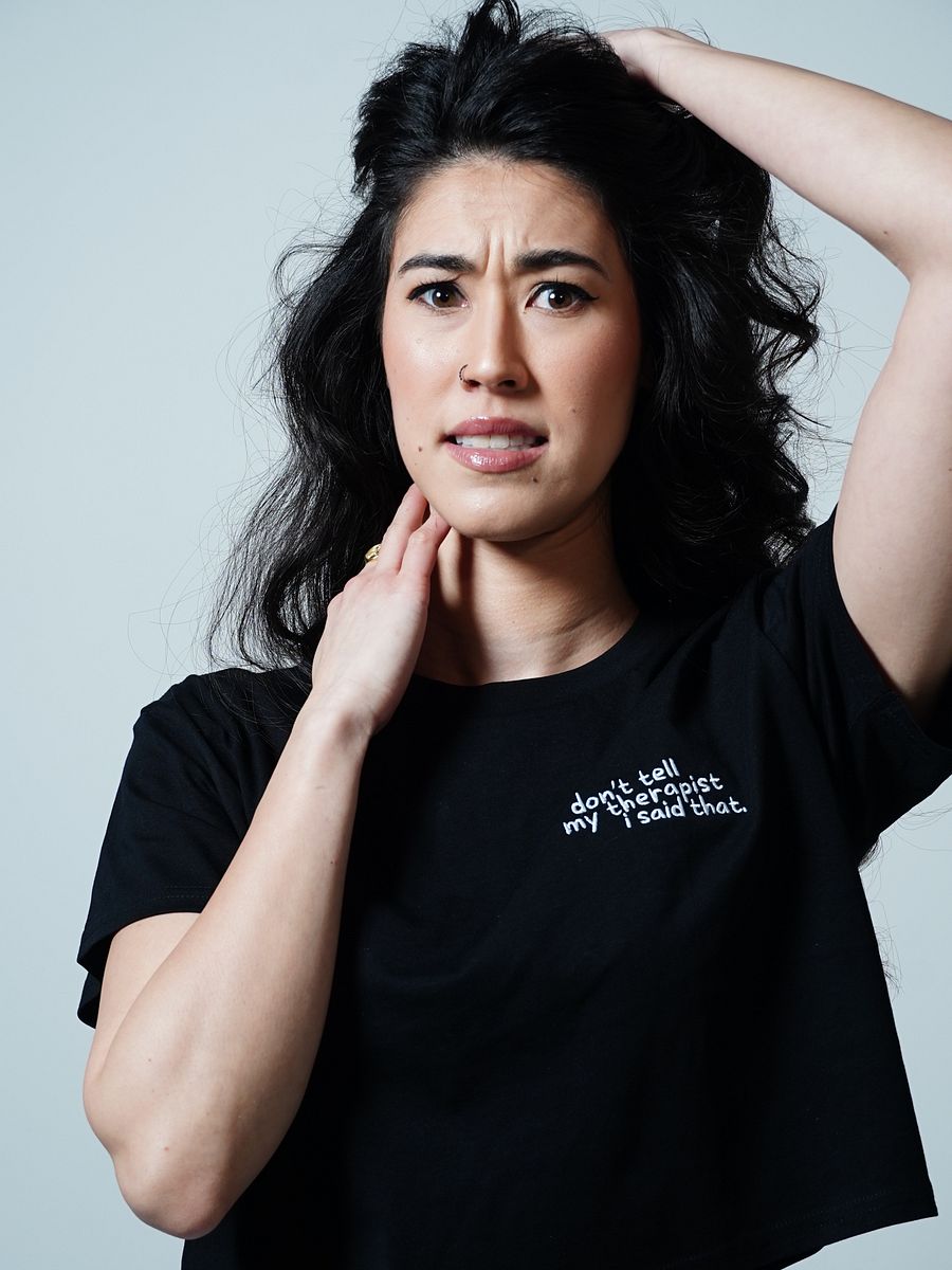 Therapy Cropped Tee (Embroidered) product image (17)