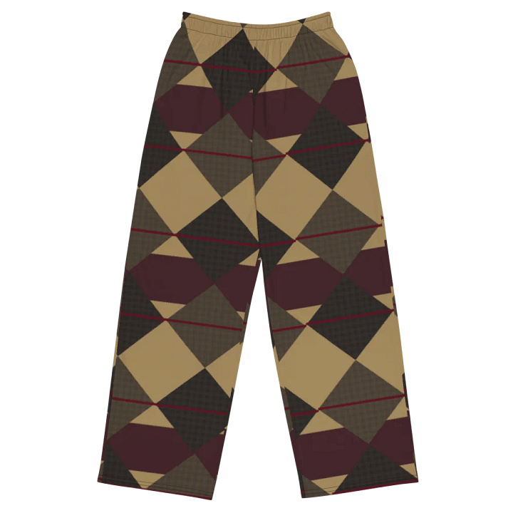 Brown Argyle Wideleg Pants product image (2)