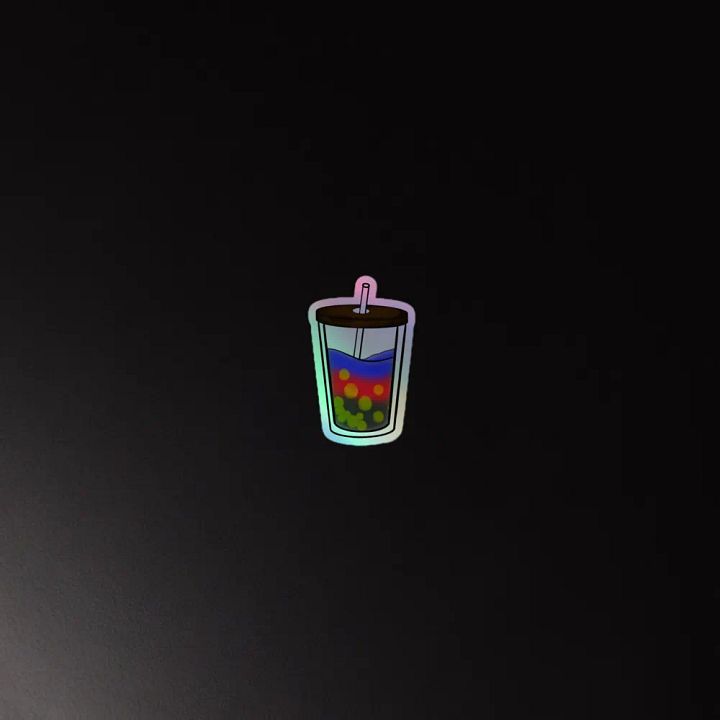 Poly Pride Bubbly Delight - Holographic Sticker Set product image (1)