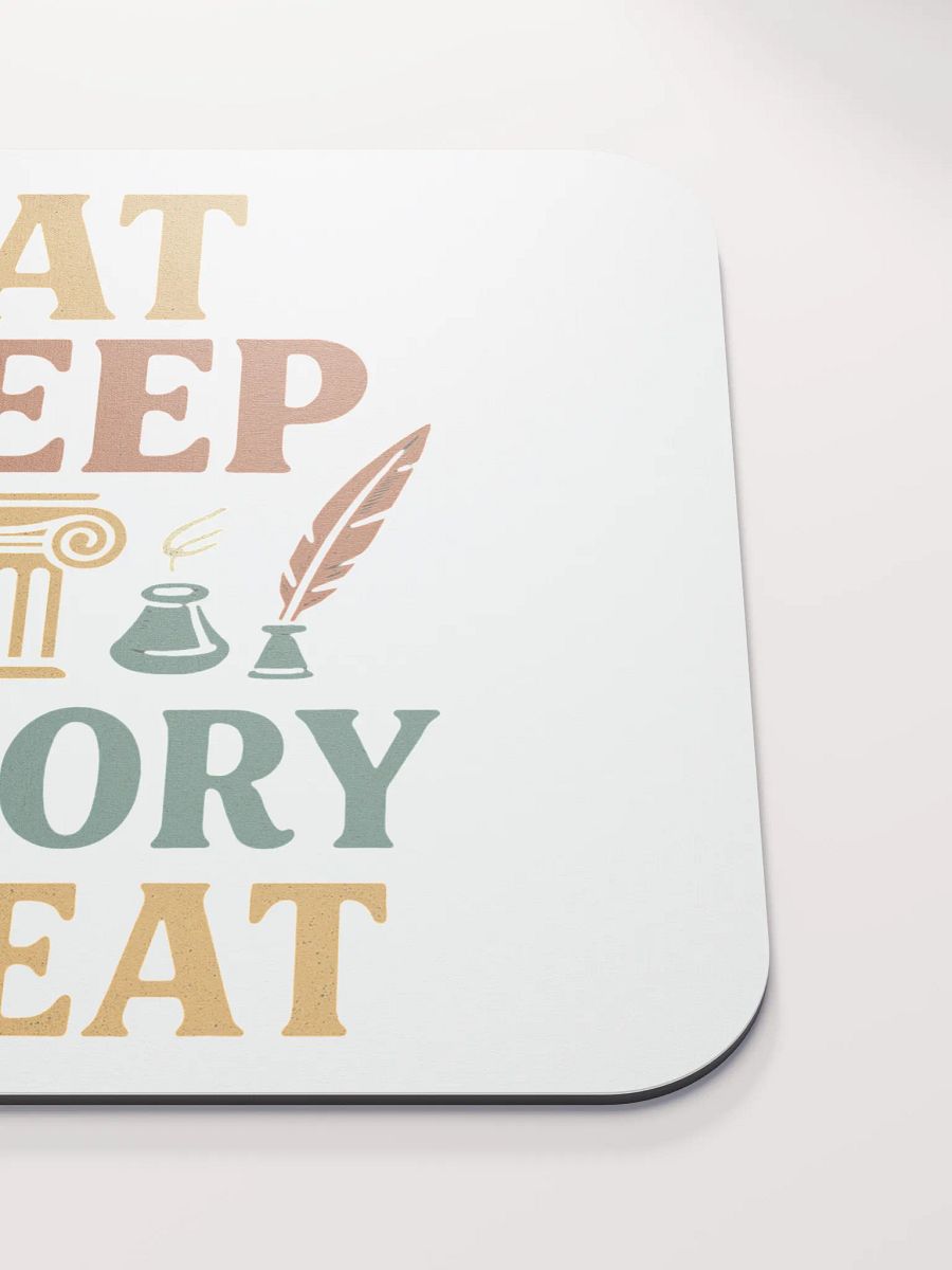 Eat Sleep History Repeat Mouse Pad – Gift for Teachers & Historians product image (5)
