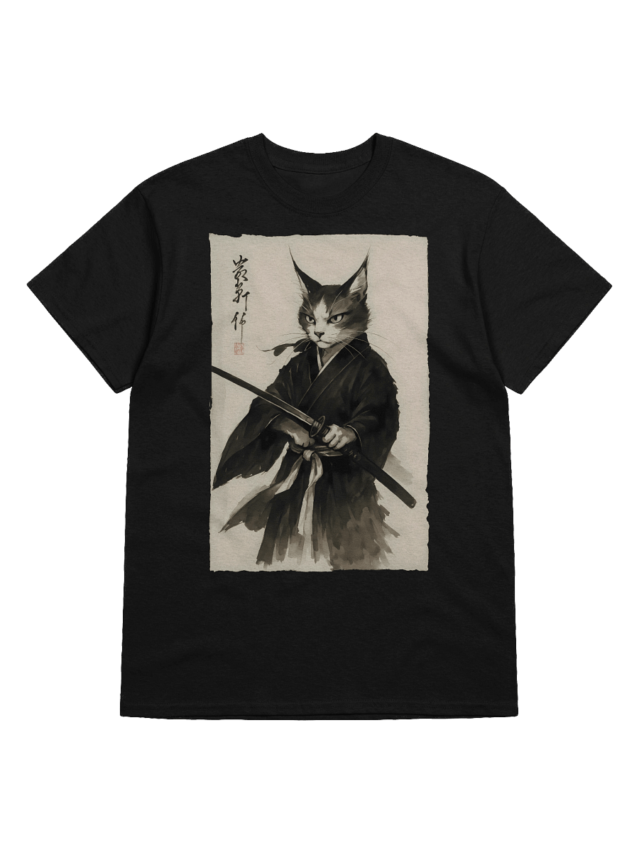 Vintage Cat Warrior Graphic for Japanese Animation & Comics T-Shirt product image (5)