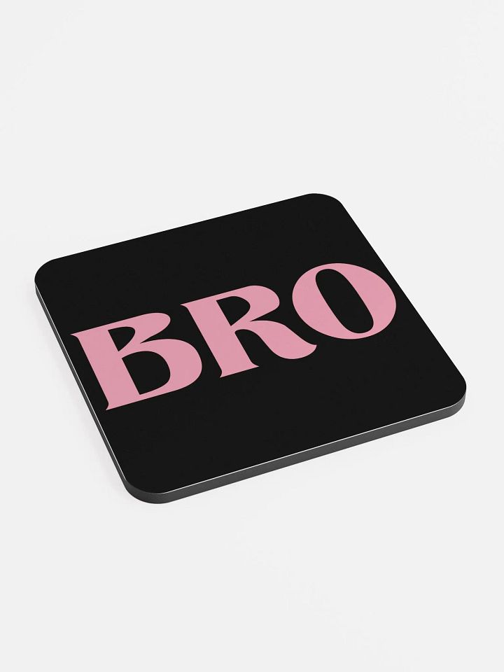 Bro glossed cork coaster product image (2)
