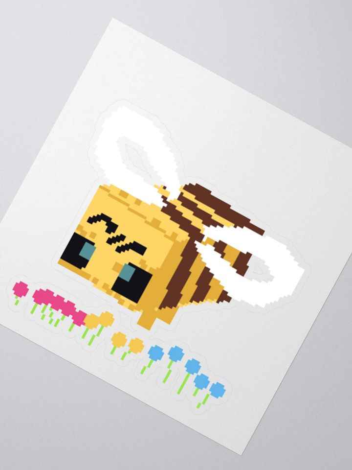 Minecraft bee sticker (pansexual) product image (2)