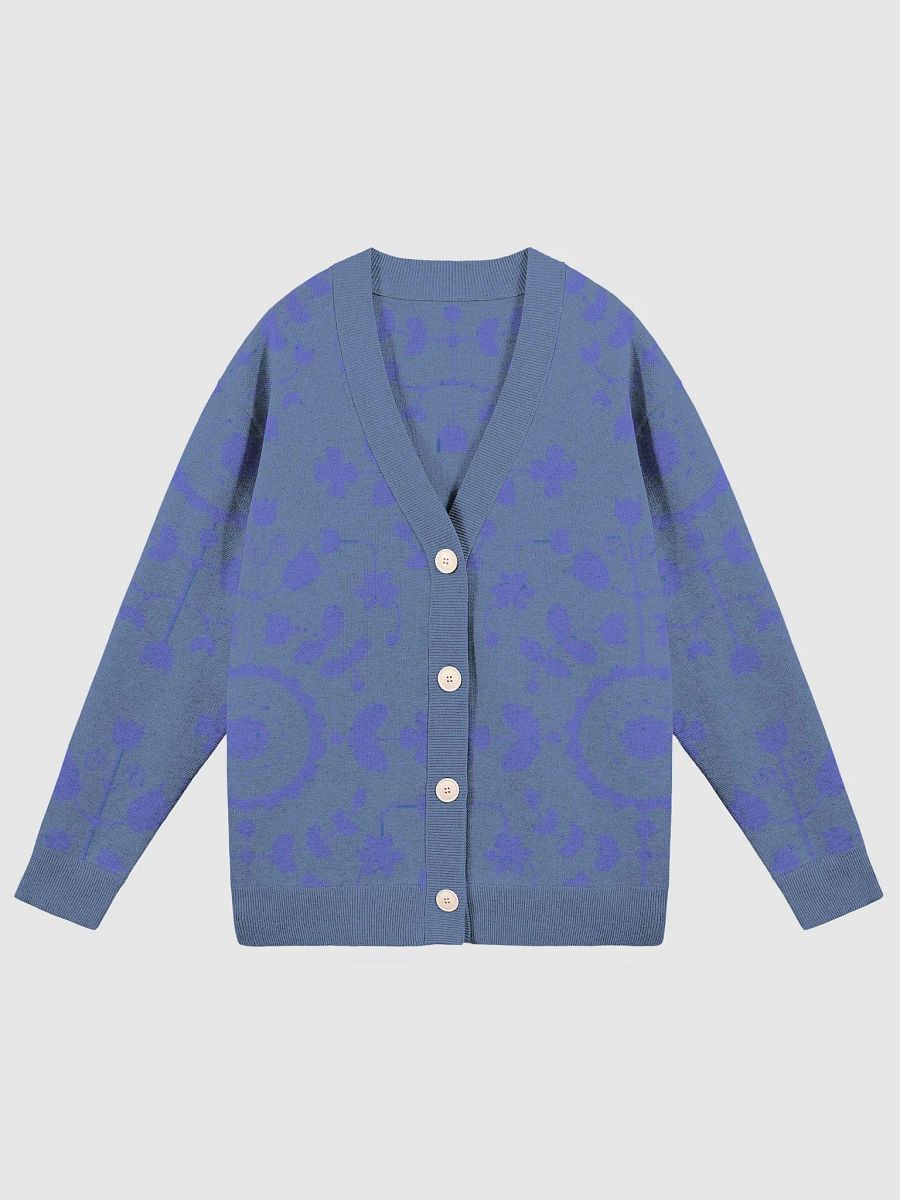 Boho Floral Denim Blue Cardigan product image (1)