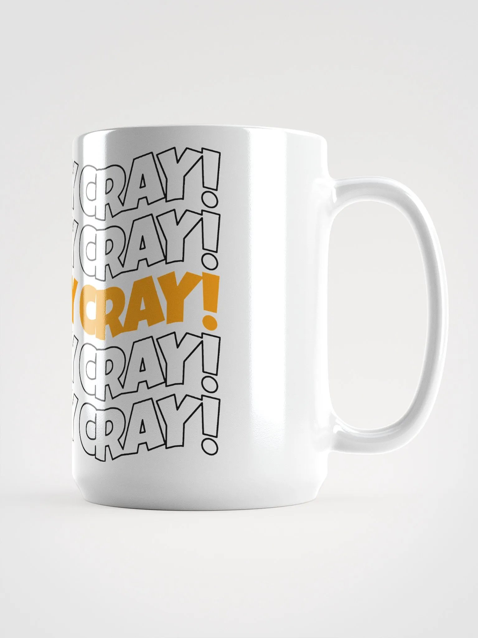 He's cray cray! Mug (orange/black) product image (1)