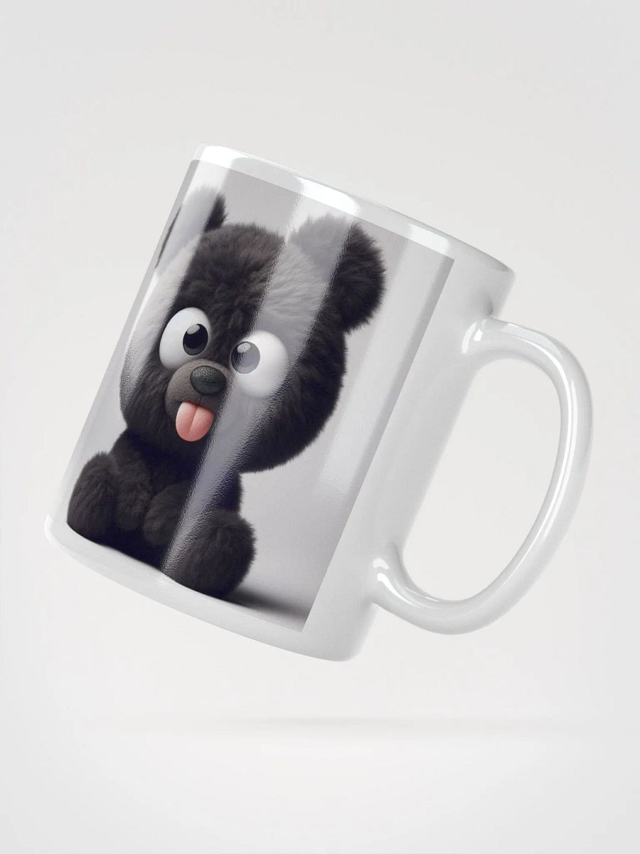 Rude Black Teddy Bear #Humorous Mug - White product image (2)
