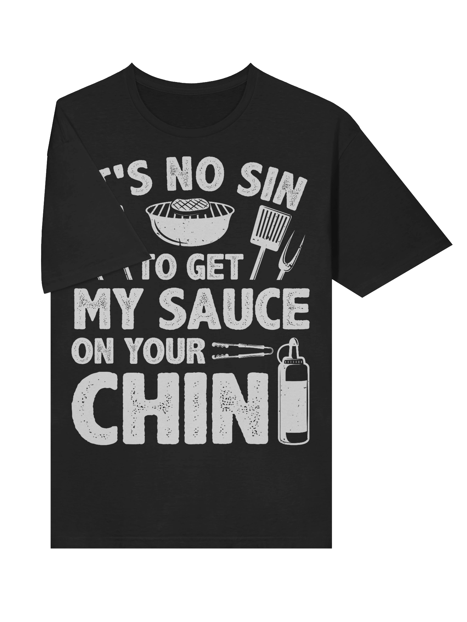 It’s No Sin to Get My Sauce on Your Chin – Gildan Softstyle Unisex T-Shirt product image (3)