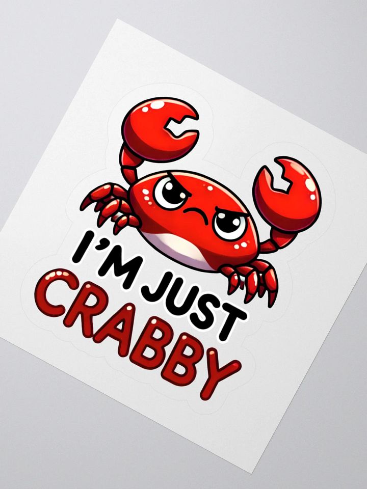 I’m Just Crabby Sticker product image (6)