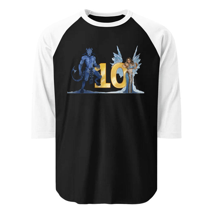 10th Anniversary 3/4 Sleeve Raglan Shirt product image (1)