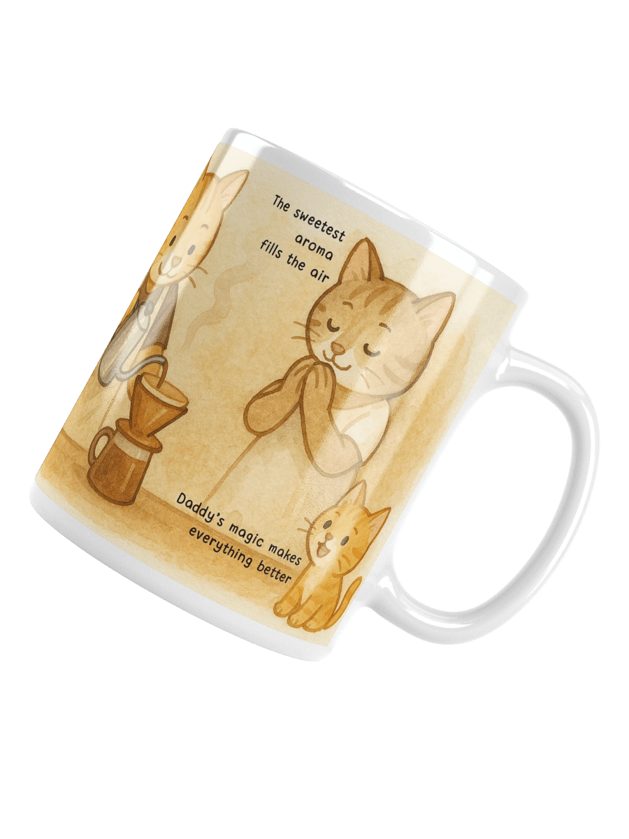 Daddy's Magic Coffee White Glossy Mug product image (11)