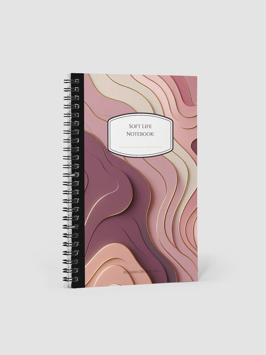 Soft Life Notebook – Back to School Notebook for Women | Luxe Abstract Design for Reflection & Notes product image (1)