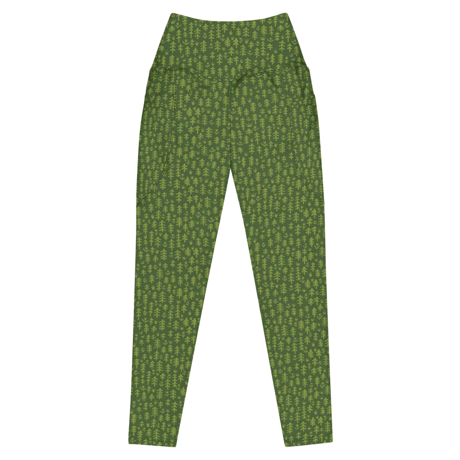 More Trees Please Leggings with Pockets - Green product image (1)