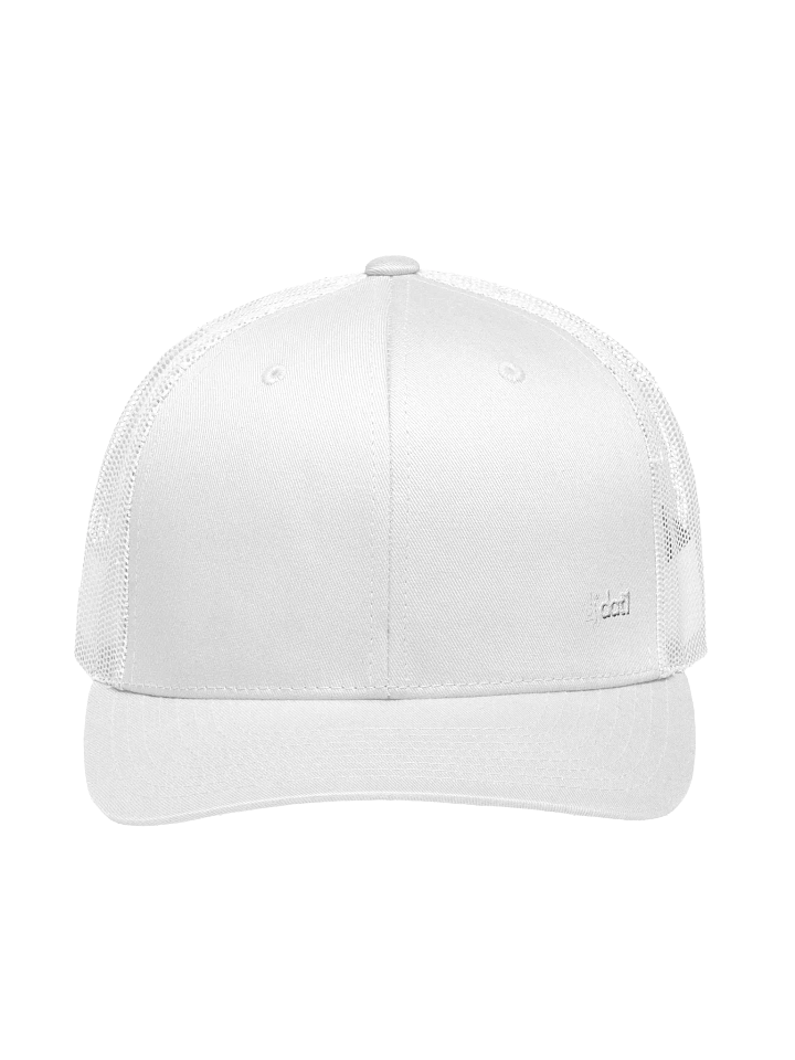 [DJDAT1] Signature Logo Embroidered Trucker Hat (SMALL white logo) product image (1)
