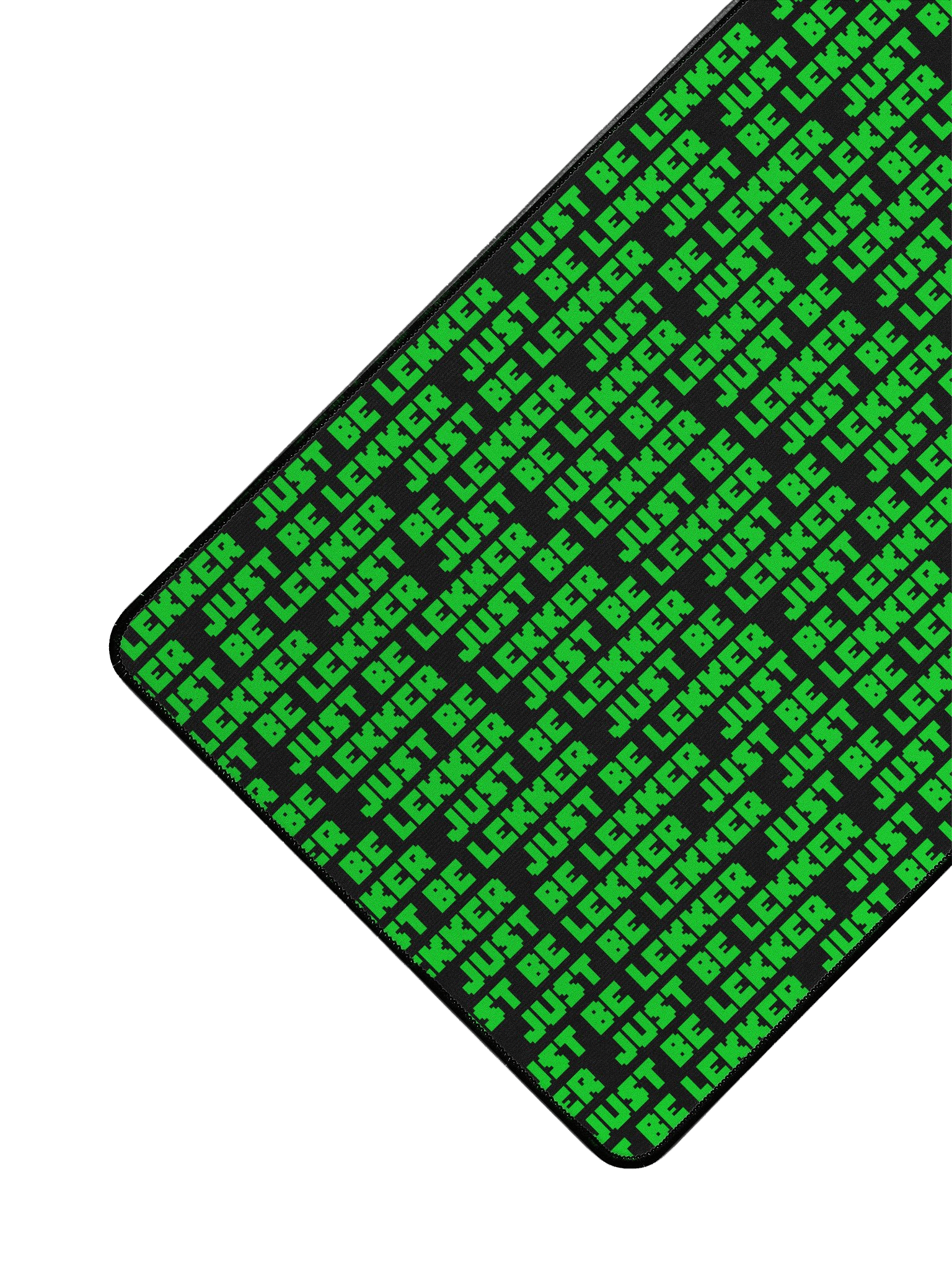 Smithology - "Just Be Lekker" Black/Green Gaming Mousepad product image (3)