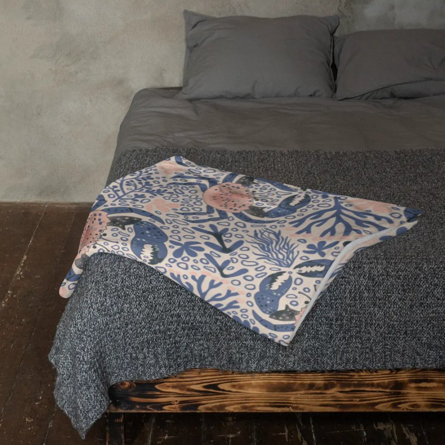 Seaside Serenity All-Over Print Throw Blanket product image (23)