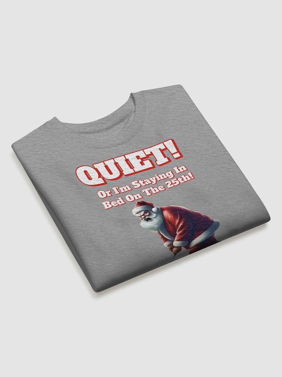Quiet! Or I'm Staying In Bed On The 25th! Golfing Santa Sweatshirt product image (21)