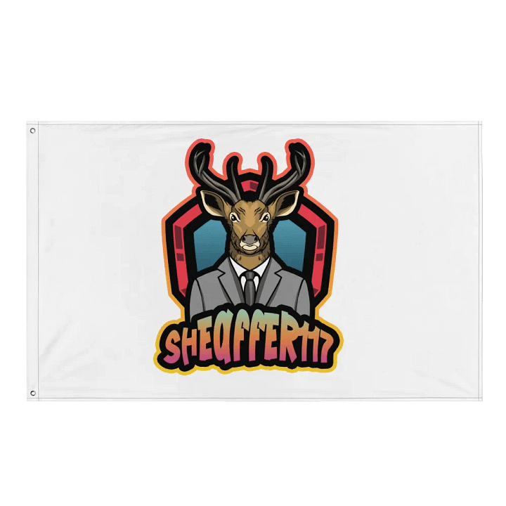 Deer in a Suit All-Over Flag product image (1)