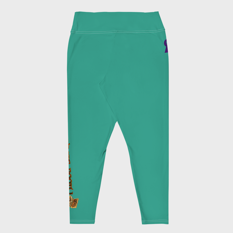 Aqua All-Over Print Plus Size Leggings product image (2)