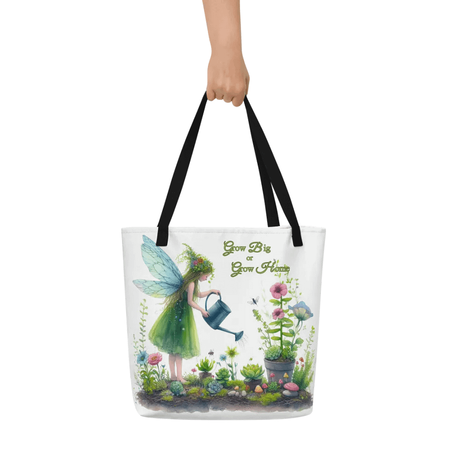 Pretty Fairy Garden, Micro-Gardening Tote Gift for Mother's Day Birthday Retirement product image (8)