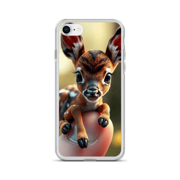 Miniature Fawn on a Finger iPhone Clear Case product image (24)