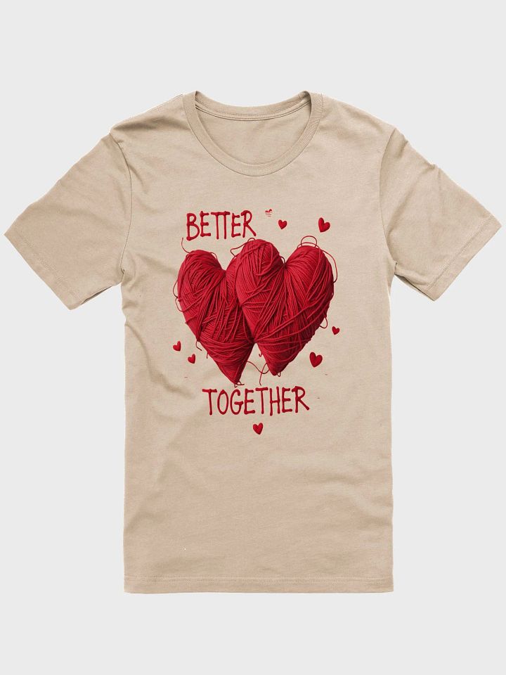 Better Together Heart-Shaped Yarn ArtT-Shirt product image (2)