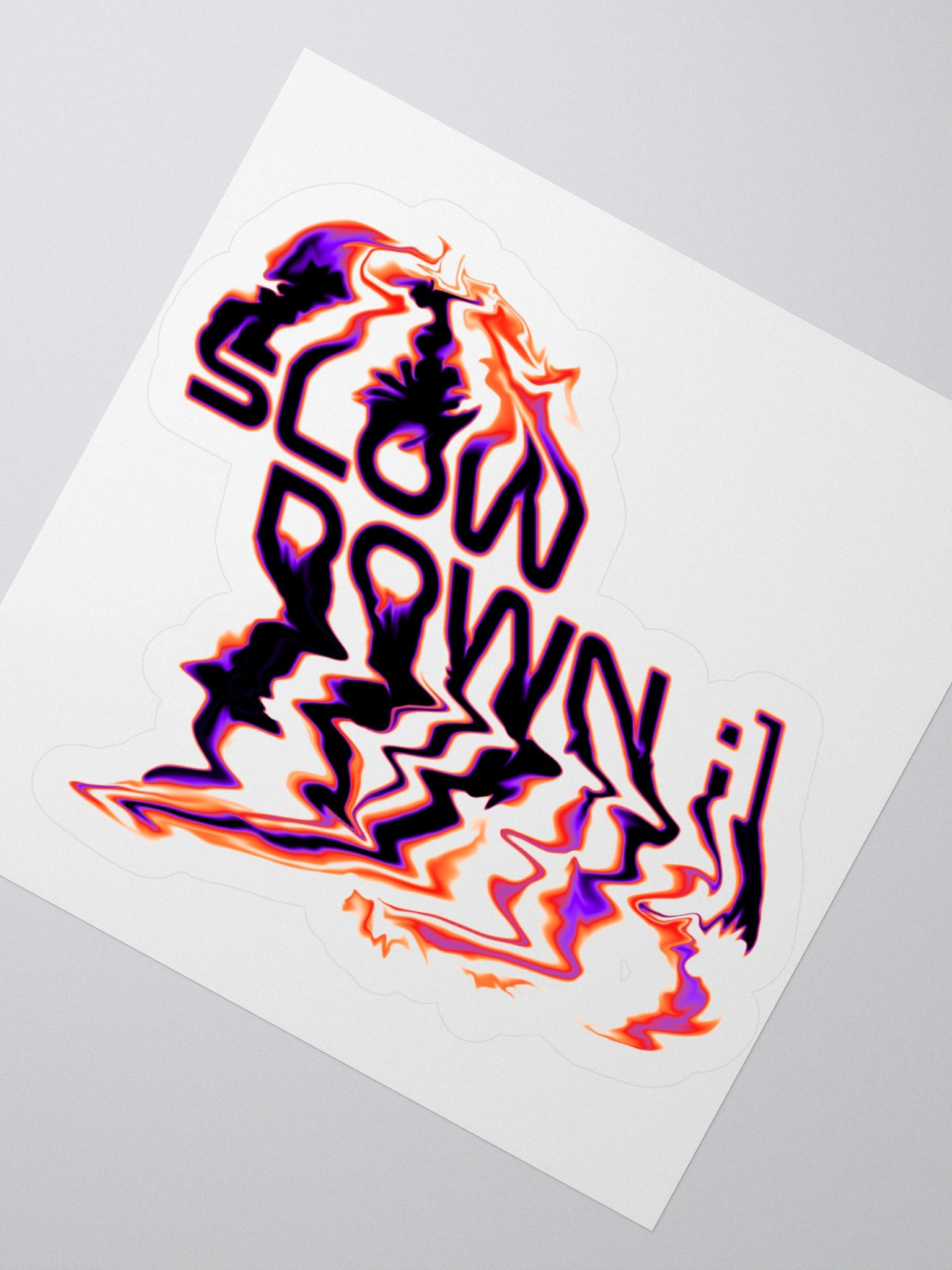 'Slow Down' Distorted Stickers product image (4)